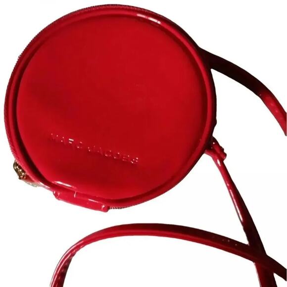 Marc Jacobs Red Patent Leather Crossbody Bag, New with Tag MSRP $98 - Picture 2 of 10